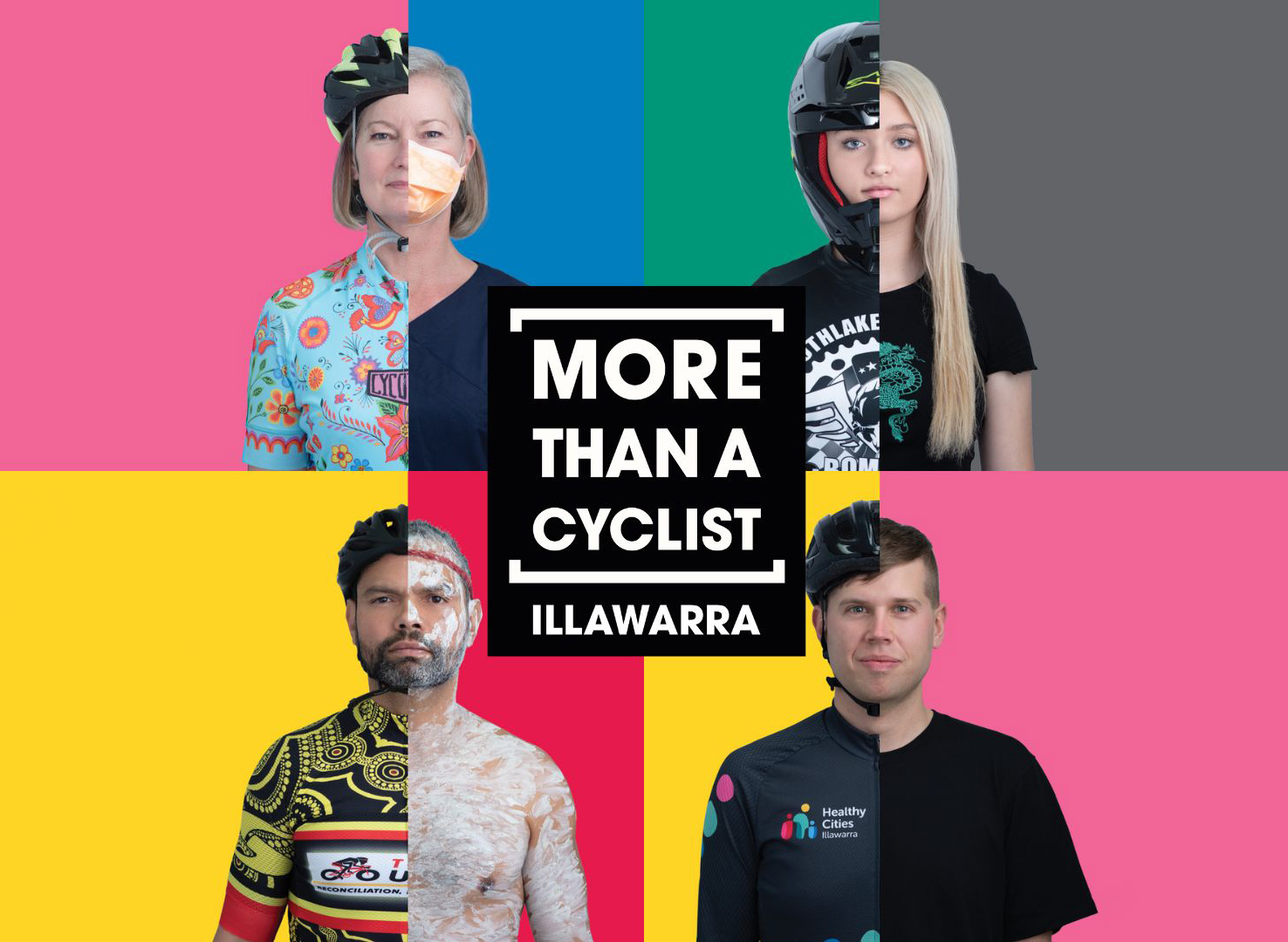 Cyclists who participated in More Than a Cyclist campaign.